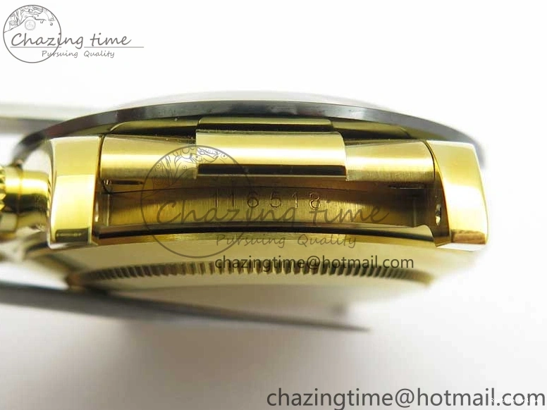 0412 Daytona 116518 Noob 1:1 Best Edition YG Plated 904L SS Case Goid Diamonds Dial on Black Rubber Strap SA4130 V4 (Free Extra Strap) Versatile 2587